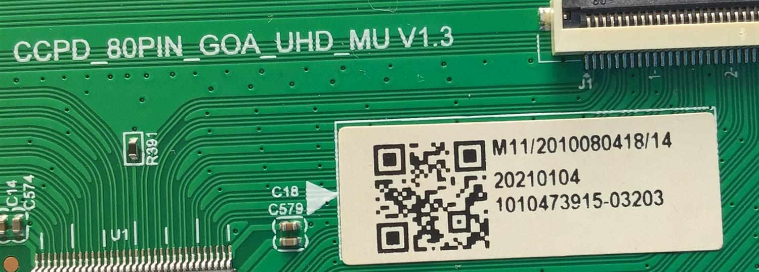 KIT DE TARJETAS PARA TV JVC MAIN MS16010-ZC01-01 / KB6160A / 2E01413C0 / E503744 / FUENTE TV6505-ZC02-01 / E168066 / KB-5150 / T-CON CCPD_80PIN_GOA_UHD_MU / KB6160A / 2E03562A0 / E503744 / PANEL CC580PV7D / MODELO LT-58MAW705 - Imagen 3